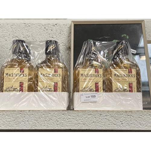 189 - 12 Bottles of Macklintocks Extra Special Blended Scotch whisky (200ml)
