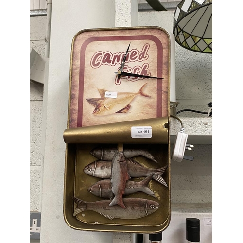 191 - Canned fish wall clock