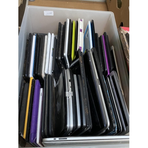 227 - Box of tablets inc. Apple iPads (sold as seen)