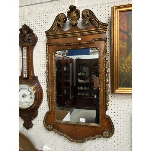 230 - Ornate mahogany framed mirror