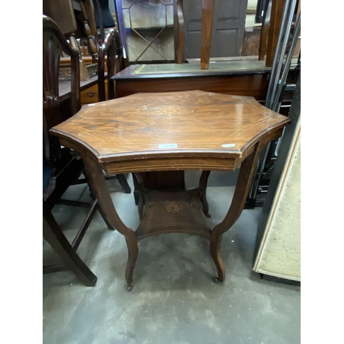 599 - Mahogany occasional table (70H 52W 62D cm)