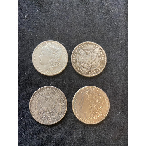 114 - 4 US Dollars 1889, 1892, 1886 & 1898