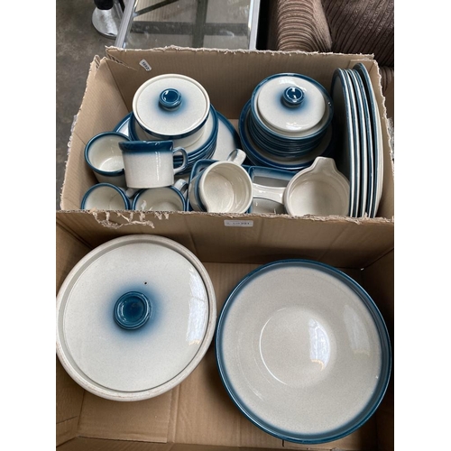 291 - 51 Pieces of Wedgwood blue Pacific table wares