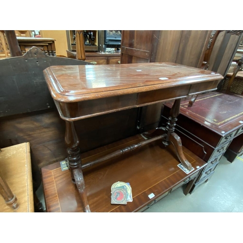 428 - Mahogany hall table with secret drawer