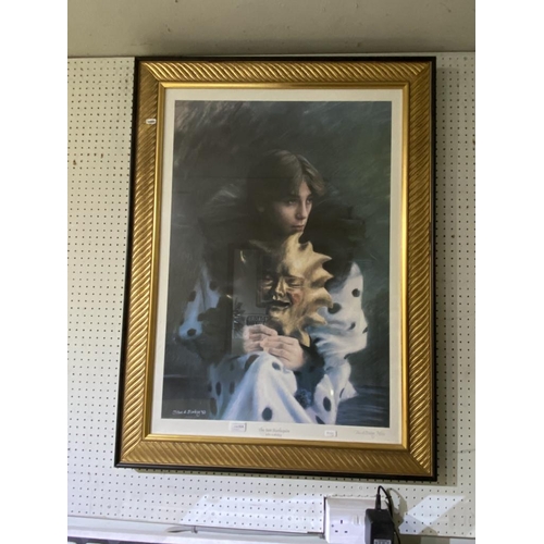 624 - Gilt framed John A. Blakey limited edition 3/250 'The sun harlequin' print with Harrogate festival b... 