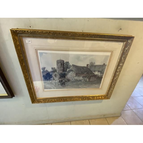 536 - Gilt framed Sturgeon print