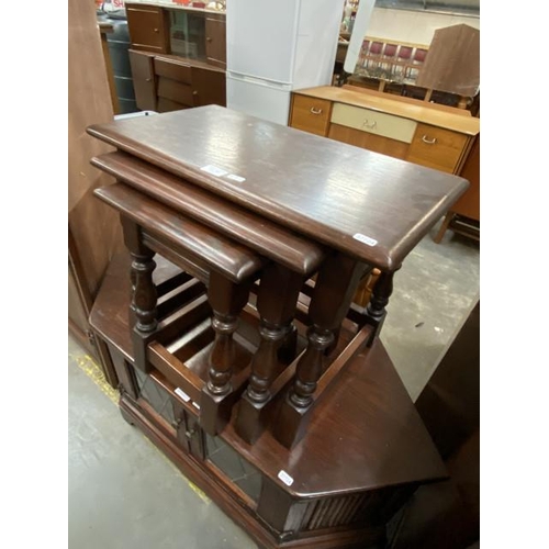 102 - Old Charm nest of 3 tables (45H 61W 33D cm)