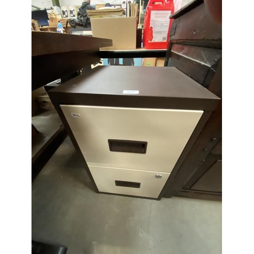 184 - 2 Drawer filing cabinet (67H 42W 40D cm)
