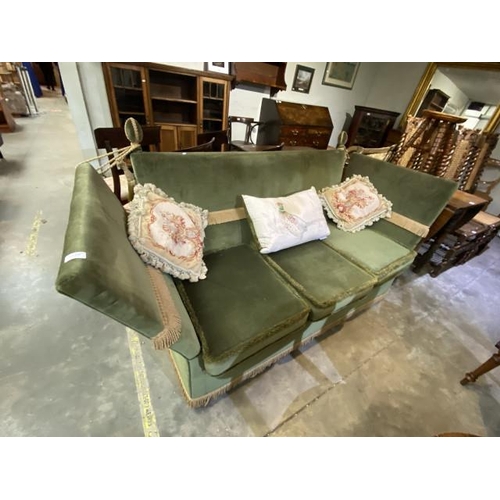 229 - Vintage Knoll 3 seater settee (For Decorative Purposes Only) (184W cm)