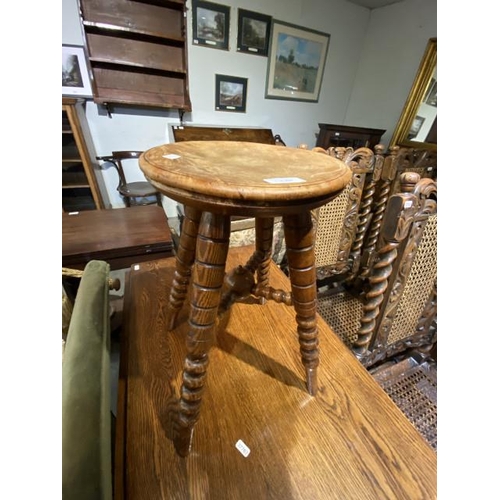 230 - Oak milking stool