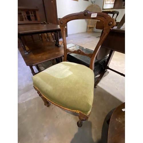 237 - Victorian mahogany bedroom chair