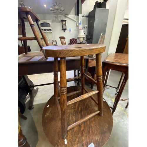 238 - Oak stool