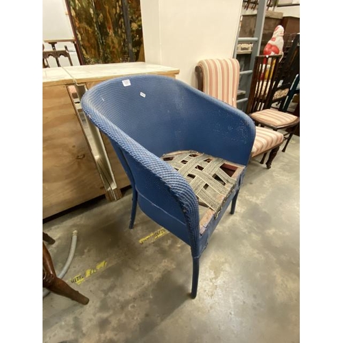 80 - Lloyd Loom style bedroom chair (requires attention)