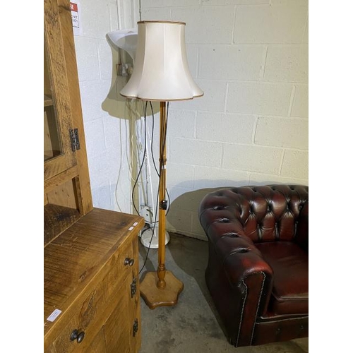 63 - Walnut standard lamp