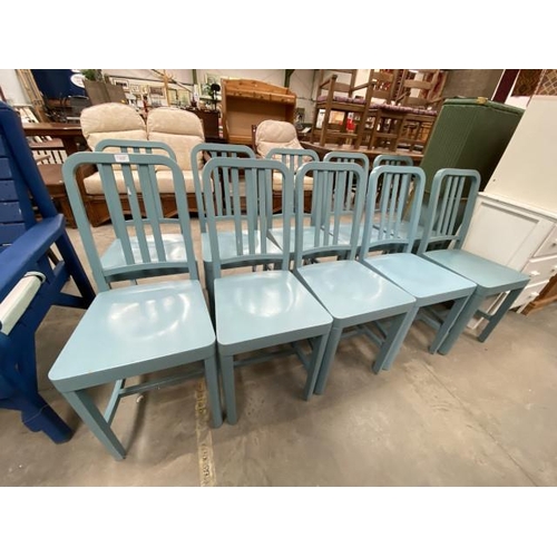 40 - 10 Painted Andy Thornton kitchen chairs