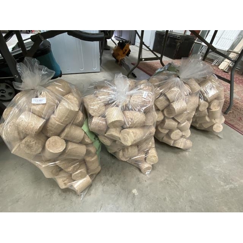 403 - 5 15kg Bags of Killinghall 100% recycled hardwood briquettes