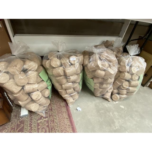 404 - 5 15kg Bags of Killinghall 100% recycled hardwood briquettes