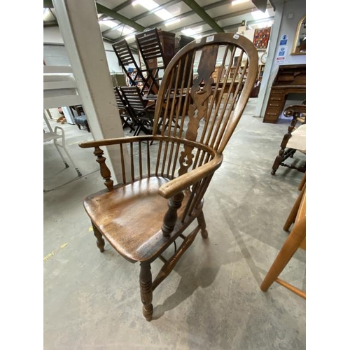 58 - Yorkshire broad arm Windsor chair