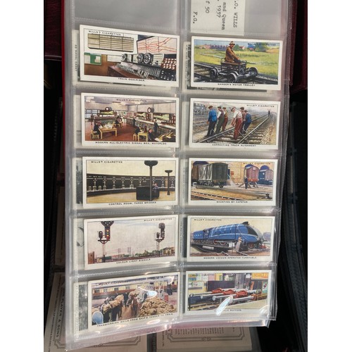 376 - 9 Good albums of cigarette cards inc. Players, Senior Service, Wills, Ardath Tobacco Co. Ltd, Lamber... 