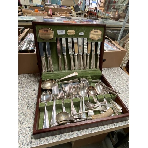 322 - Collection of cutlery inc. Viner's Dubarry Classic (Incomplete), Oneida silversmiths plate, Wise & S... 