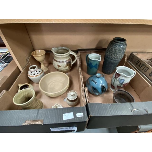 346 - 2 Boxes of Studio Art pottery