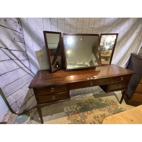 380 - Stag Minstrel dressing table (127H 153W 47D cm)