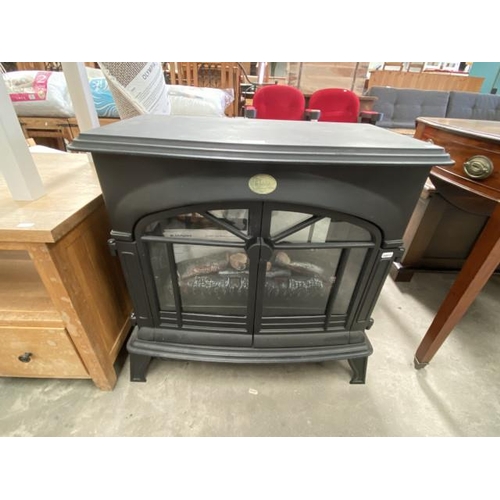 395 - Berry 3300R coal effect electric fire with remote control