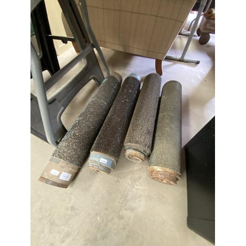 425 - 4 Antique wallpaper rollers