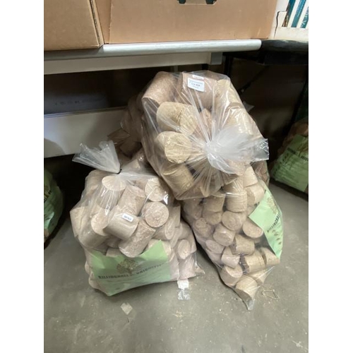 434 - 5 15kg Bags of 100% recycled Killinghall briquettes