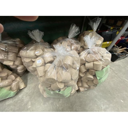 438 - 5 15kg Bags of 100% recycled Killinghall briquettes