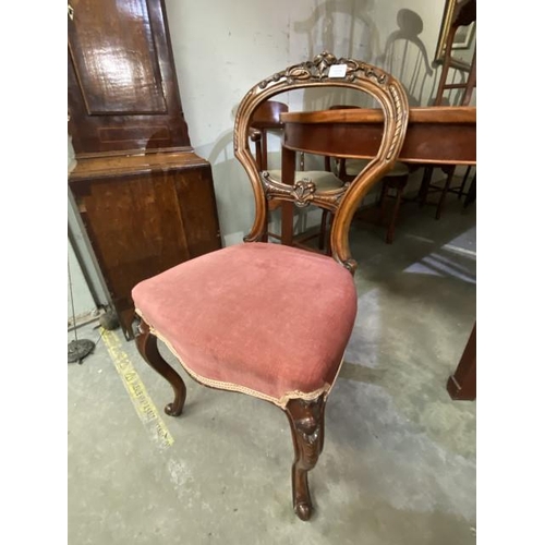 152 - Victorian mahogany bedroom chair