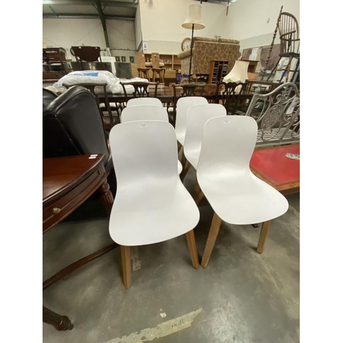 182 - 6 Jed white dining chairs