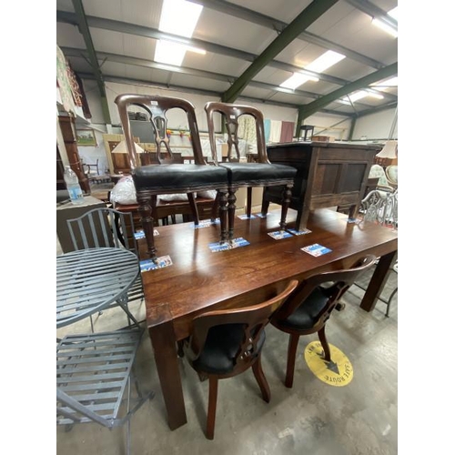 188 - 4 Victorian mahogany dining chairs