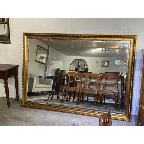 112 - Good quality gilt framed mirror (203 x 142 cm)