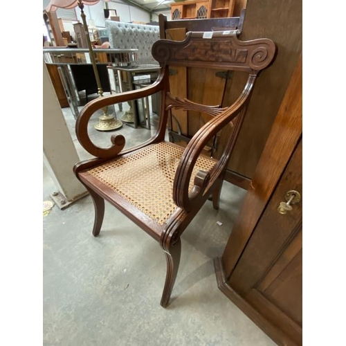 131 - Regency mahogany armchair (48w cm)