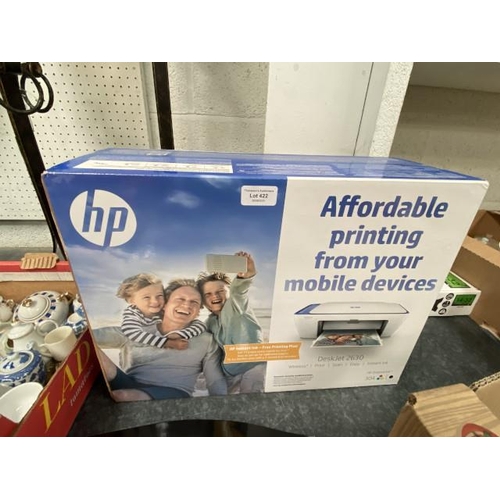 422 - Boxed HP Deskjet 2630 wireless printer (NEW - Boxed)