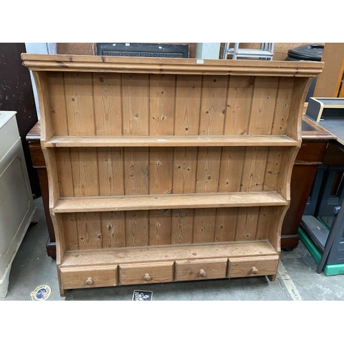 43 - Pine dresser top (114H 111W 14D cm)