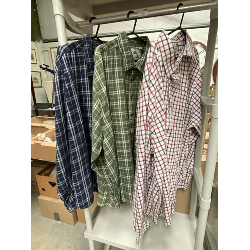 457 - 3 Gents Rydale country check shirts (1 size 3XL & 2 size 4XL)