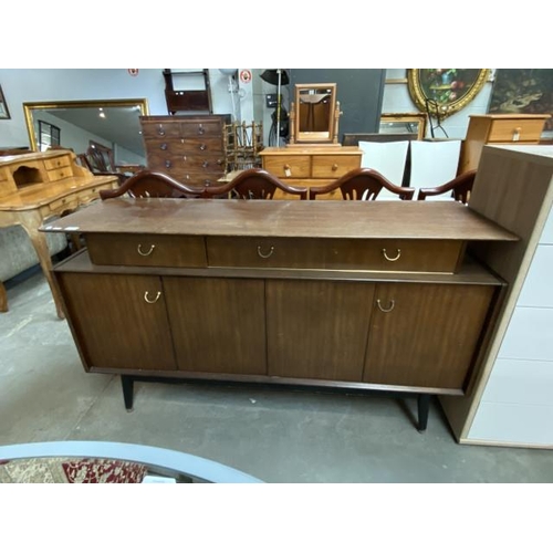 62 - Mid-century G-Plan 3 drawer sideboard (London Grange & Branches) (85H 150W 47D cm)