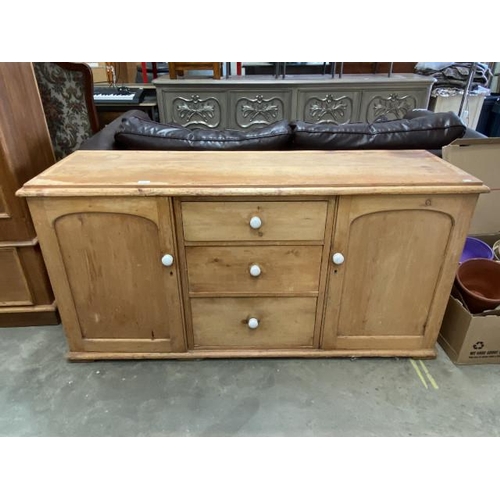 69 - Pine dresser base (78H 156W 49D cm)