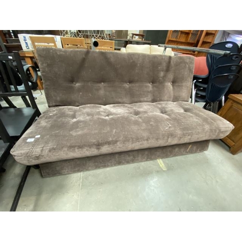 74 - Upholstered sofa bed (187W cm)