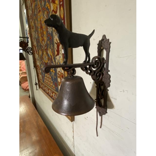 115 - Standing black dog bell