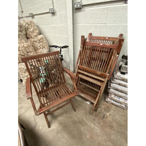 126 - 4 Danish Scancraft teak garden chairs