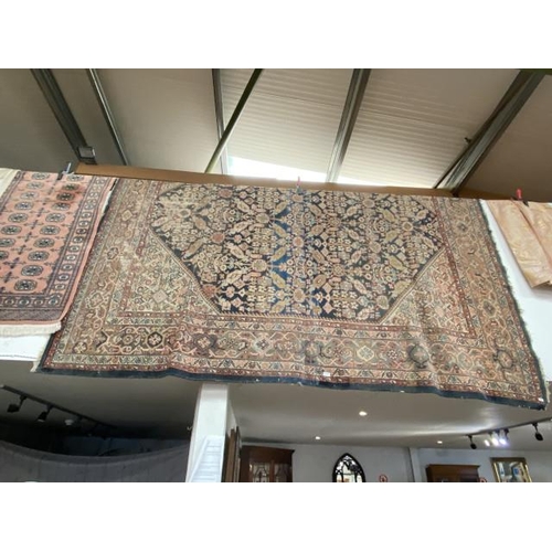 144 - Persian rug 260 x 305cm (As found- approx. 20cm tear/rip)