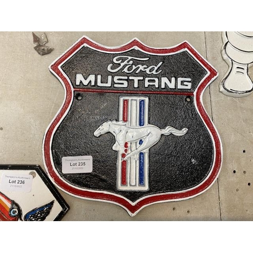 235 - Ford Mustang plaque