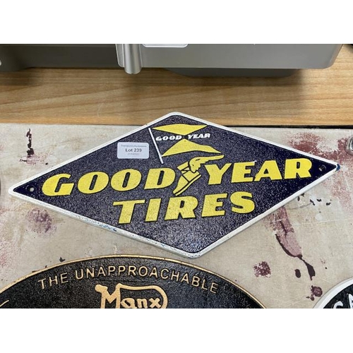 239 - Goodyear tyres diamond plaque