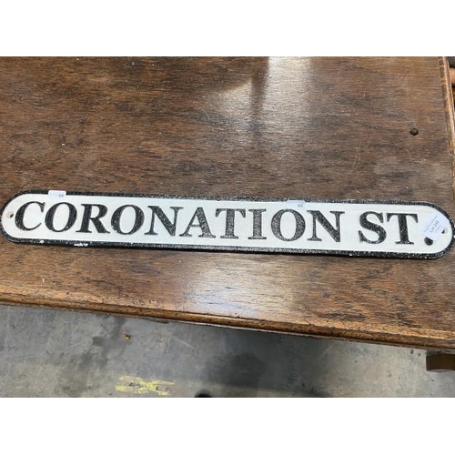 249 - Coronation Street sign