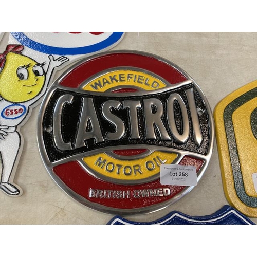 258 - Aluminium Castrol plaque