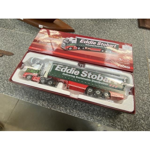 287 - Boxed Corgi Haulers of Reknown Eddie Stobart Volvo FH facelift curtain side CC14030