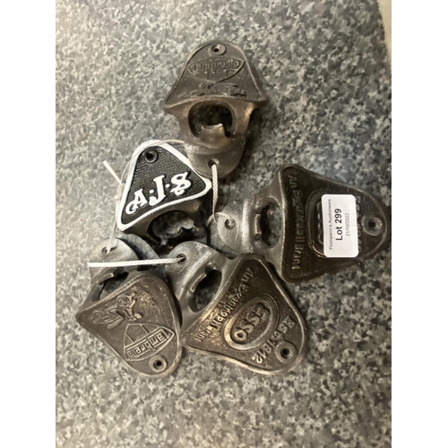 299 - 5 Bottle top openers